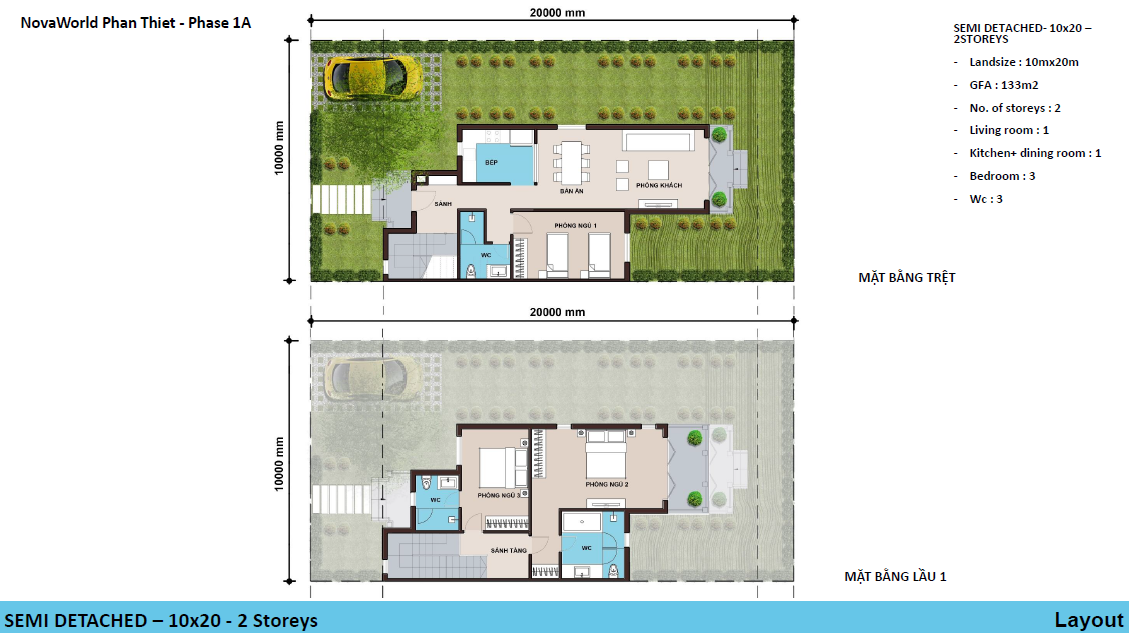 SEMI DETACHED - 10x20